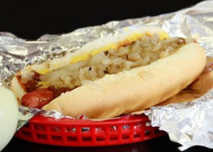 PhillyCheese Jumbo Foot-Long Chili Dog - PhillyCheese